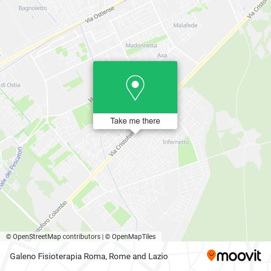 Galeno Fisioterapia Roma map