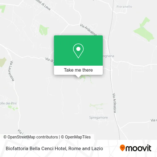 Biofattoria Bella Cenci Hotel map