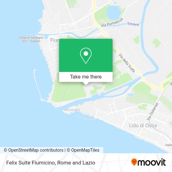 Felix Suite Fiumicino map