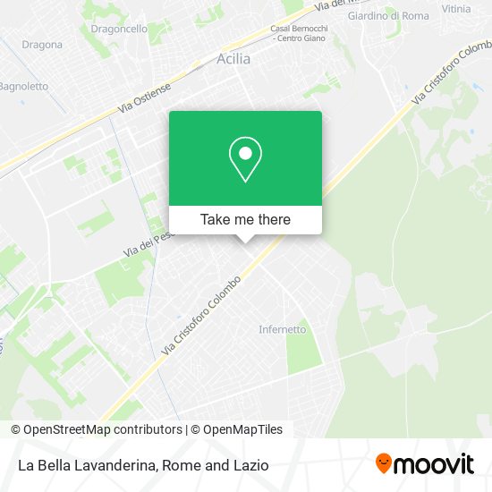 La Bella Lavanderina map