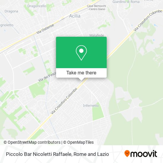 Piccolo Bar Nicoletti Raffaele map