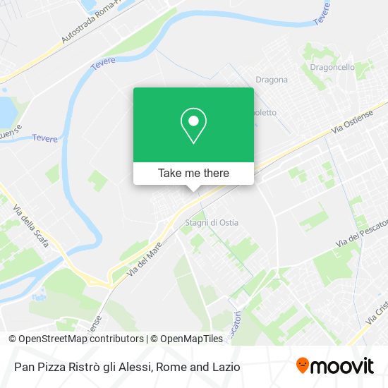 Pan Pizza Ristrò gli Alessi map
