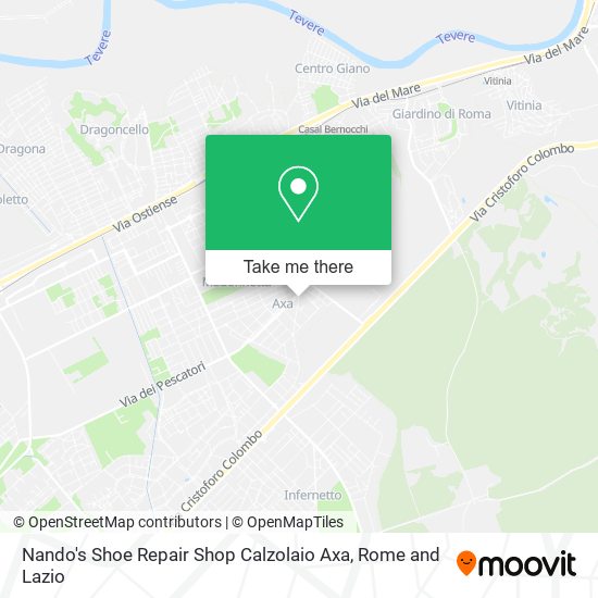 Nando's Shoe Repair Shop Calzolaio Axa map