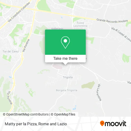 Matty's Pizza map