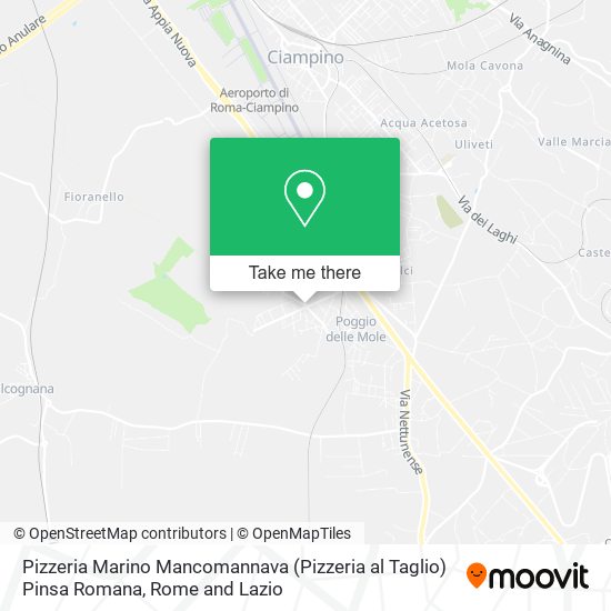 Pizzeria Marino Mancomannava (Pizzeria al Taglio) Pinsa Romana map