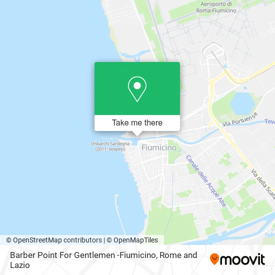 Barber Point For Gentlemen-Fiumicino map