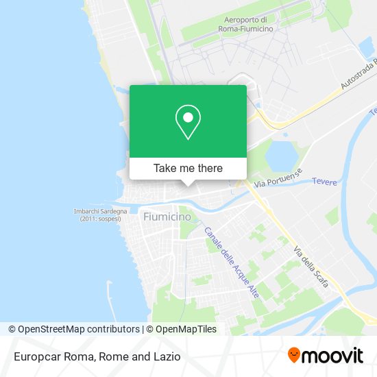 Europcar Roma map