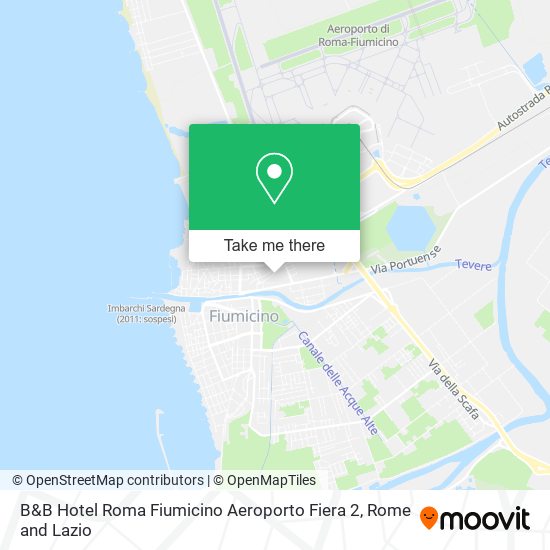 B&B Hotel Roma Fiumicino Aeroporto Fiera 2 map