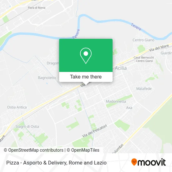 Pizza - Takeout & Delivery map