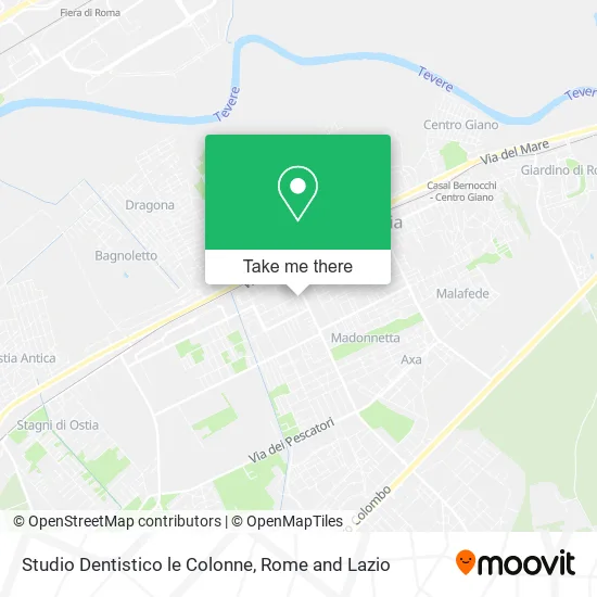 Le Colonne Dental Studio map