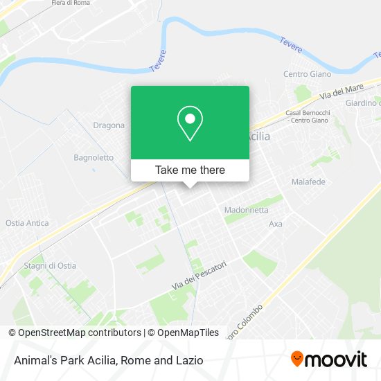 Animal's Park Acilia map