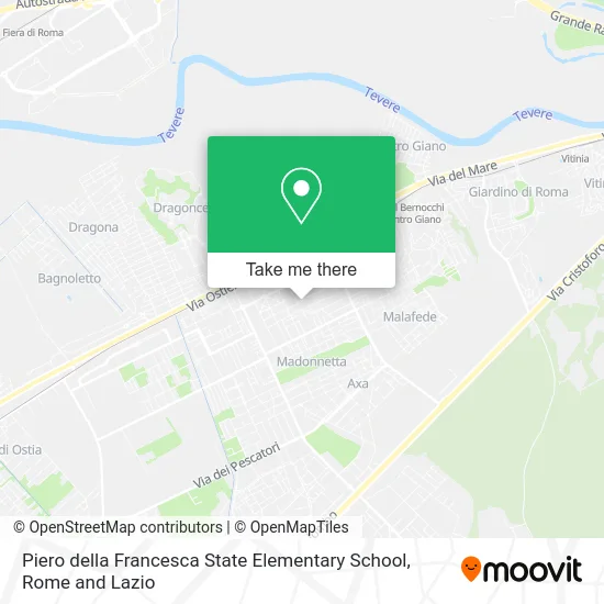 Piero della Francesca State Elementary School map