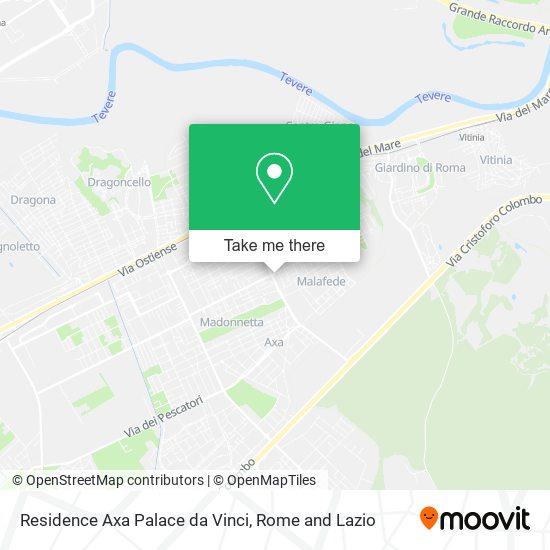 Residence Axa Palace da Vinci map