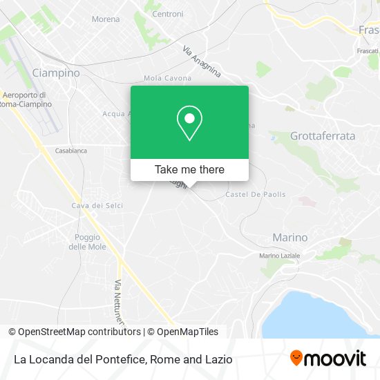 La Locanda del Pontefice map
