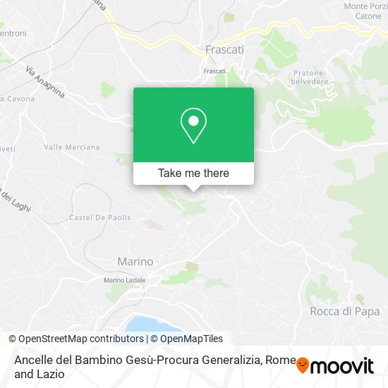 Ancelle del Bambino Gesù-Procura Generalizia map