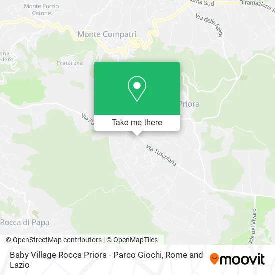 Baby Village Rocca Priora - Playground map