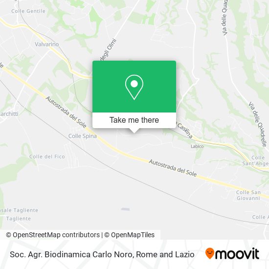Soc. Agr. Biodinamica Carlo Noro map