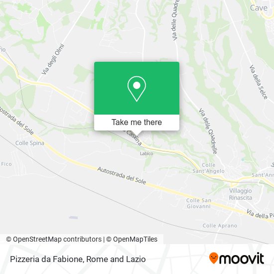 Pizzeria da Fabione map