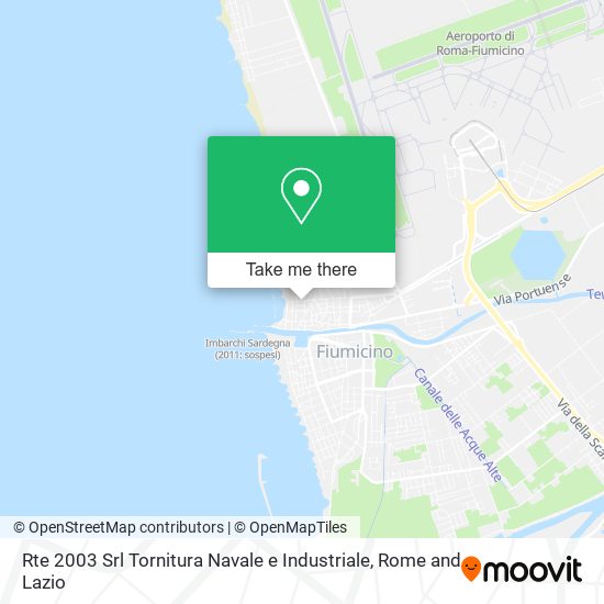 Rte 2003 Srl Tornitura Navale e Industriale map