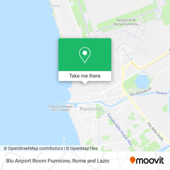 Blu Airport Room Fiumicino map