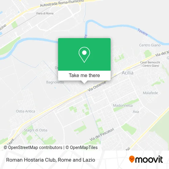 Roman Hostaria Club map