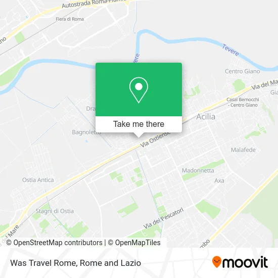 Was Travel Rome map