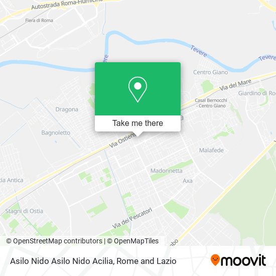 Asilo Nido Asilo Nido Acilia map