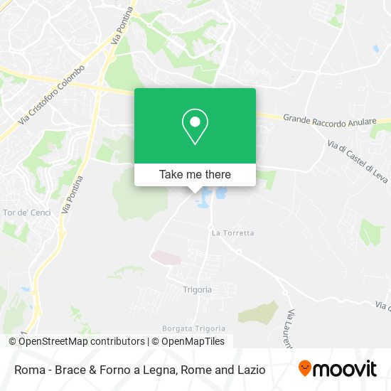 Roma - Brace & Forno a Legna map