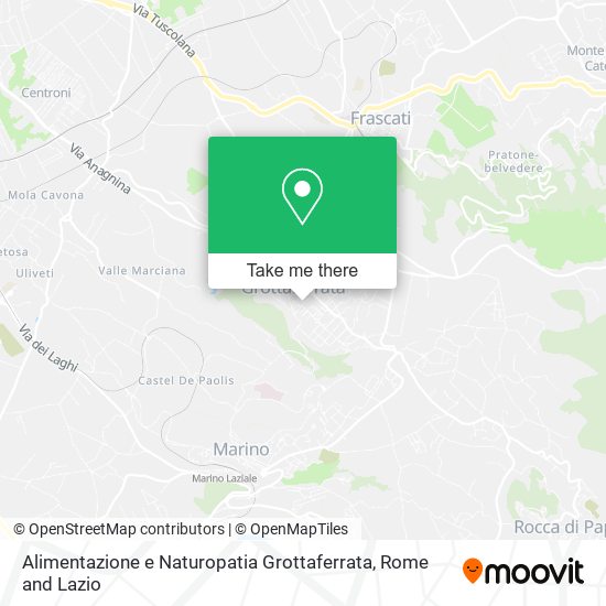 Alimentazione e Naturopatia Grottaferrata map