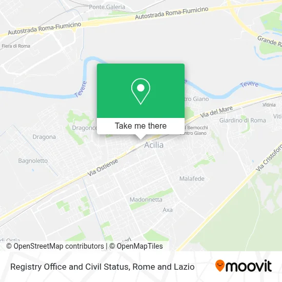 Registry Office and Civil Status map