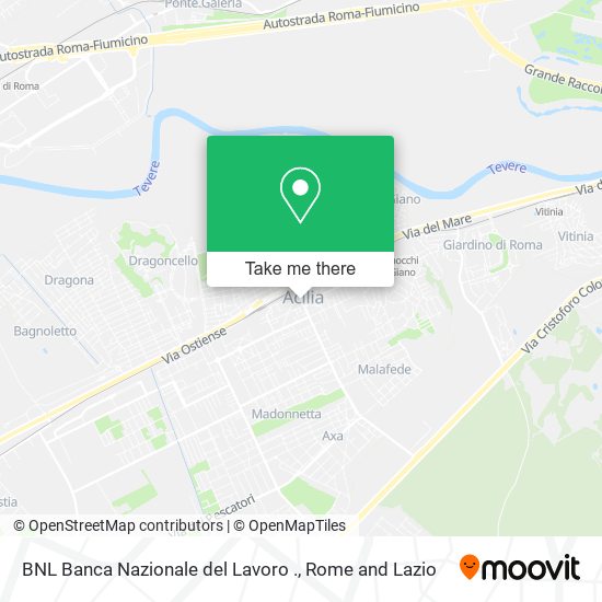 BNL Banca Nazionale del Lavoro . map