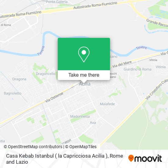 Casa Kebab Istanbul ( la Capricciosa Acilia ) map