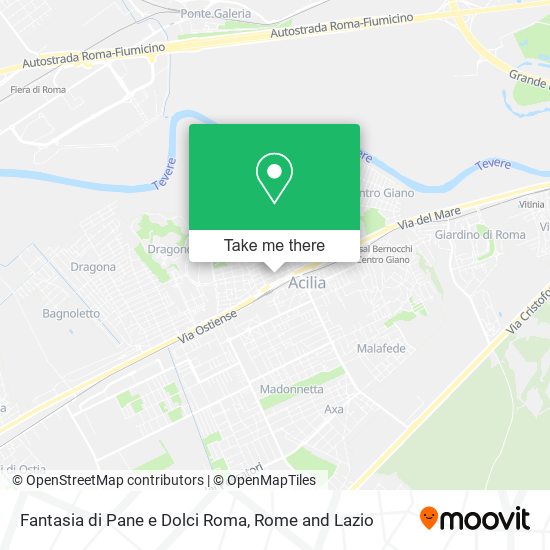 Fantasia di Pane e Dolci Roma map