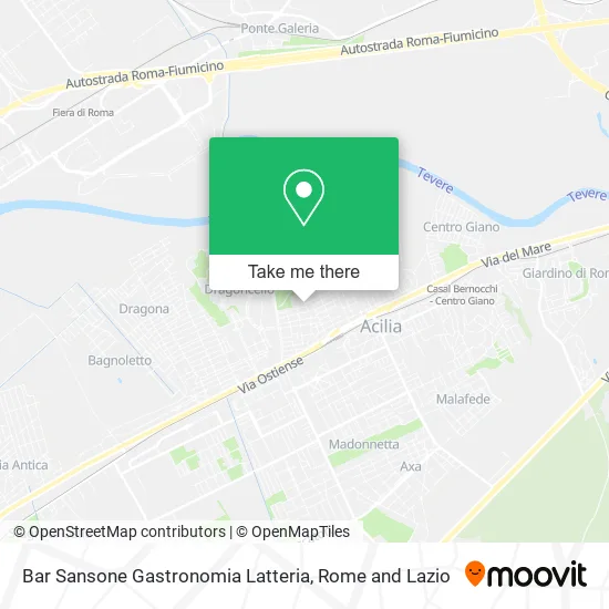Bar Sansone Gastronomia Latteria map