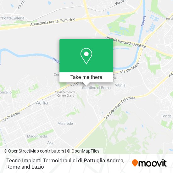 Tecno Impianti Termoidraulici di Pattuglia Andrea map