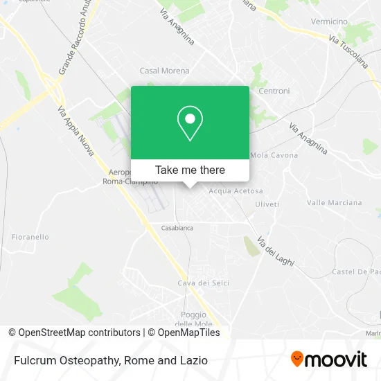 Fulcrum Osteopathy map