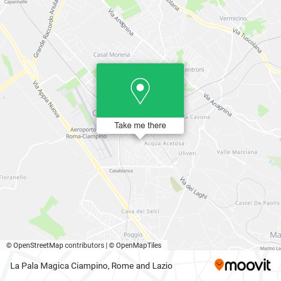 La Pala Magica Ciampino map