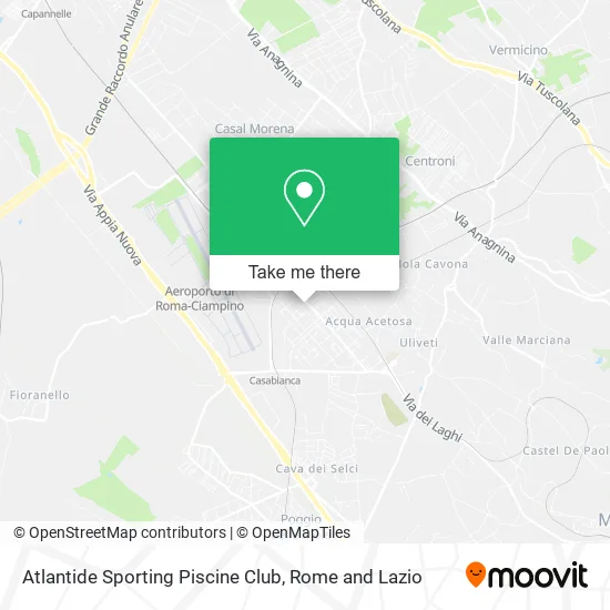 Atlantide Sporting Swimming Club map