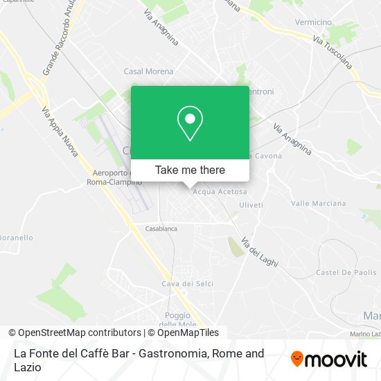 La Fonte del Caffè Bar - Gastronomia map