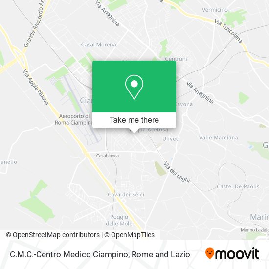 C.M.C.-Centro Medico Ciampino map