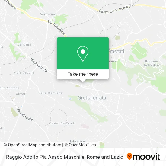Raggio Adolfo Pia Male Association map
