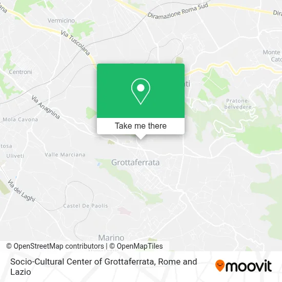 Socio-Cultural Center of Grottaferrata map