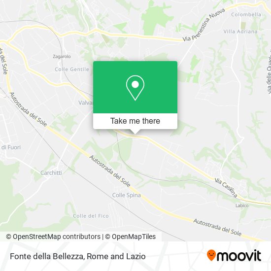 Fonte della Bellezza map