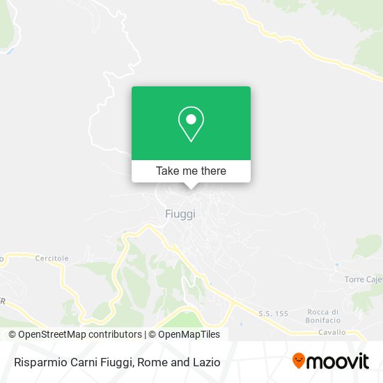 Risparmio Carni Fiuggi map