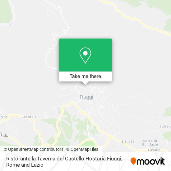 Ristorante la Taverna del Castello Hostaria Fiuggi map