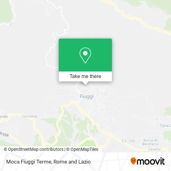 Moca Fiuggi Terme map