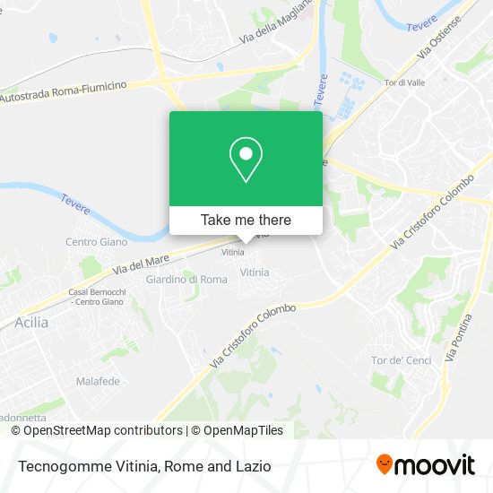 Tecnogomme Vitinia map