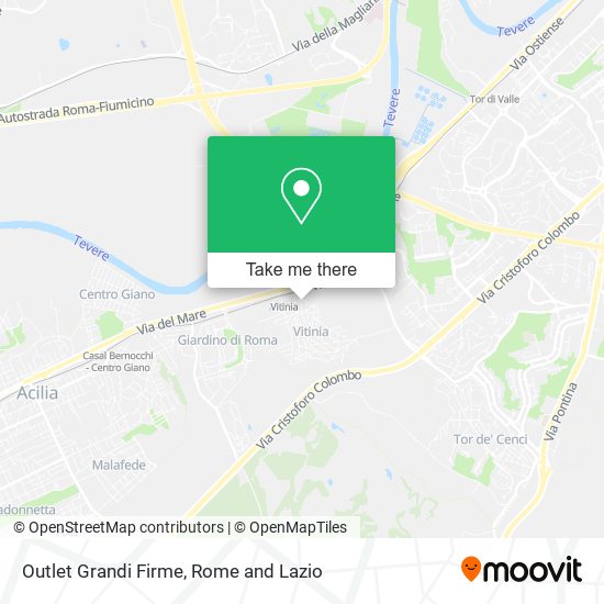 Outlet Grandi Firme map