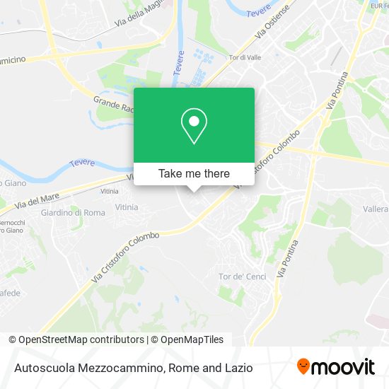 Autoscuola Mezzocammino map