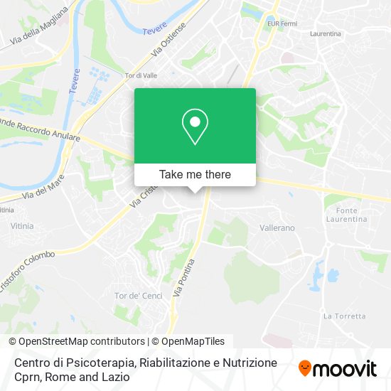 Centro di Psicoterapia, Riabilitazione e Nutrizione Cprn map